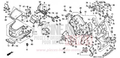 CAPOT (CBR1000FK) CBR1000FK de 1989